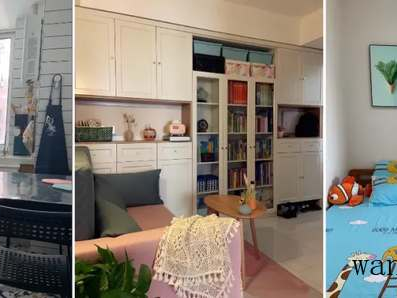 爆改90年代的50㎡老破小，两居室改三室一厅，每1㎡都利用到极致（90年代老户型两室一厅改造）