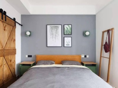 整个卧室除了床，背景墙也非常重要，氛围感瞬间拉满！