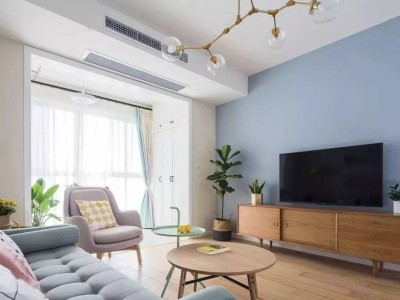 电视背景墙应该这样设计，你家只是电视挂墙上！