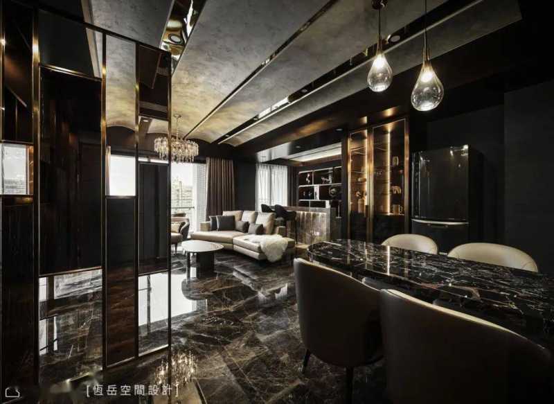 99平，移景入室 荡漾金色波光为家景│奢华风│