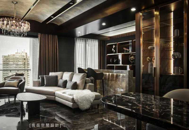 99平，移景入室 荡漾金色波光为家景│奢华风│