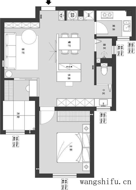 旧房改造：53㎡老破小能有三房？再也不用怕生二胎住不下了 旧房翻新 第37张 旧房改造：53㎡老破小能有三房？再也不用怕生二胎住不下了 旧房翻新 粉刷匠第37张