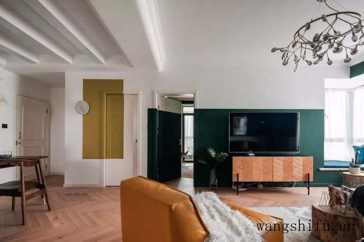 80平旧房翻新装修案例，有点复古，有点文艺 旧房翻新 第6张 80平旧房翻新装修案例，有点复古，有点文艺 旧房翻新 粉刷匠第6张