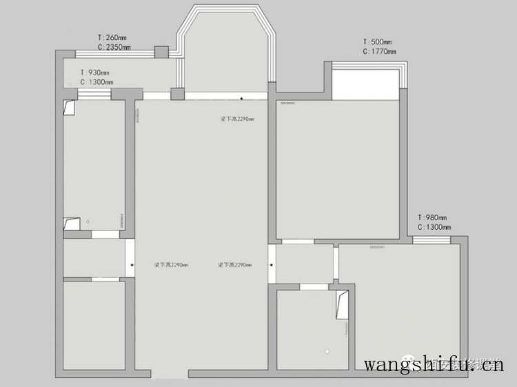 95㎡两室旧房改造，年轻人极简新家 旧房翻新 第3张 95㎡两室旧房改造，年轻人极简新家 旧房翻新 粉刷匠第3张