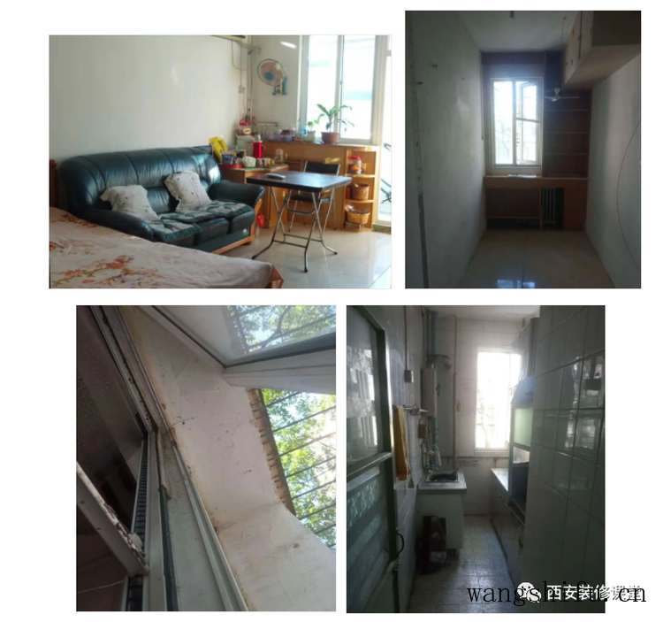 60㎡老旧房改造，两室变一室收纳翻倍 旧房翻新 第2张 60㎡老旧房改造，两室变一室收纳翻倍 旧房翻新 粉刷匠第2张