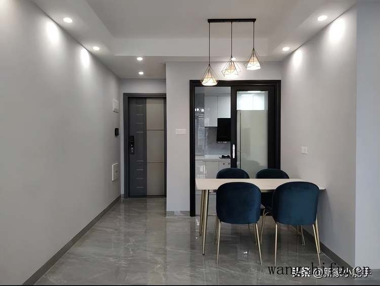 90平经典三房户型，全屋整装灰色调，极简耐看又雅致，分享一下 旧房翻新 第4张 90平经典三房户型，全屋整装灰色调，极简耐看又雅致，分享一下 旧房翻新 粉刷匠第4张