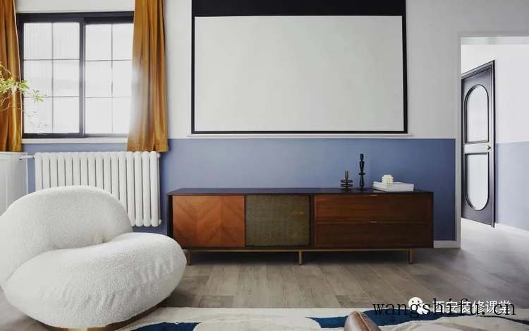 70㎡一室旧房改造，一人独居的蓝色潮流 旧房翻新 第6张 70㎡一室旧房改造，一人独居的蓝色潮流 旧房翻新 粉刷匠第6张