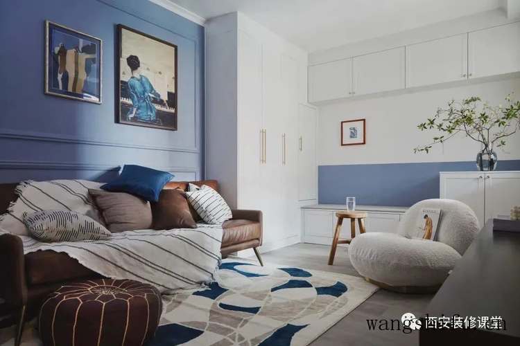 70㎡一室旧房改造，一人独居的蓝色潮流 旧房翻新 第8张 70㎡一室旧房改造，一人独居的蓝色潮流 旧房翻新 粉刷匠第8张