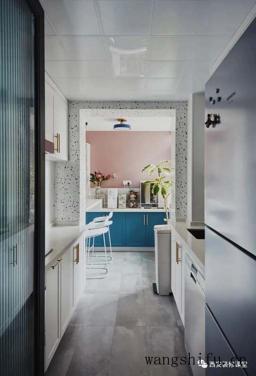 70㎡一室旧房改造，一人独居的蓝色潮流 旧房翻新 第15张 70㎡一室旧房改造，一人独居的蓝色潮流 旧房翻新 粉刷匠第15张