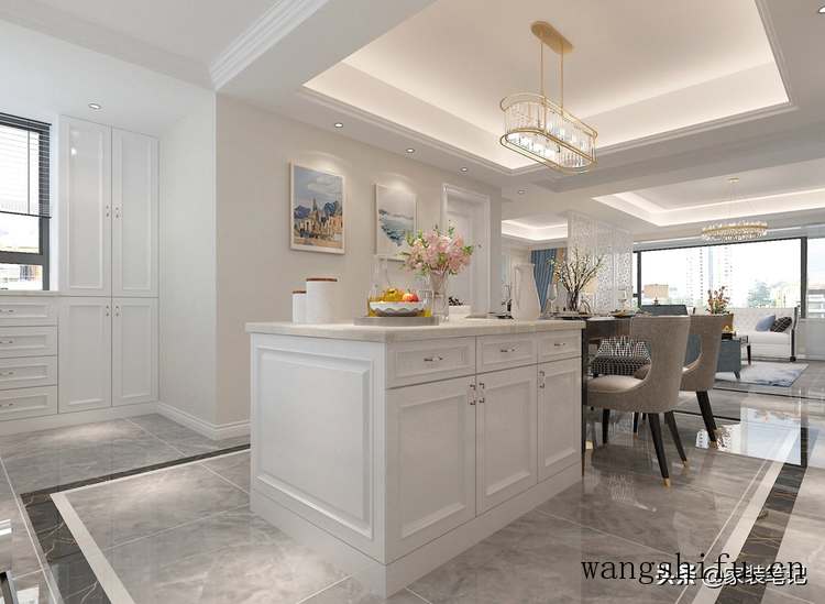 130㎡的家装简约美式，简洁有设计感，整体那叫一个高大上，很美 旧房翻新 第9张 130㎡的家装简约美式，简洁有设计感，整体那叫一个高大上，很美 旧房翻新 粉刷匠第9张