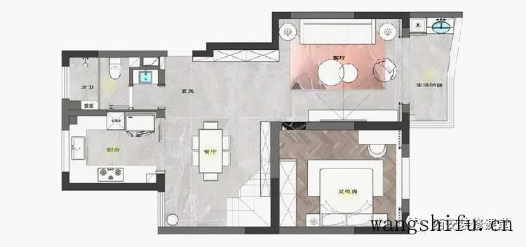 130㎡复式美宅，打造心爱的小轻奢 旧房翻新 第2张 130㎡复式美宅，打造心爱的小轻奢 旧房翻新 粉刷匠第2张