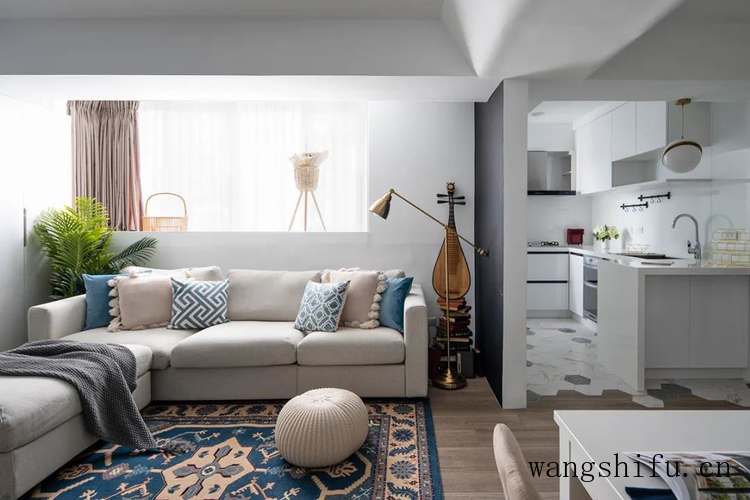 ​65㎡改造出3室2厅+小书房，清爽的北欧风，堪称小户型装修典范 旧房翻新 第7张 ​65㎡改造出3室2厅+小书房，清爽的北欧风，堪称小户型装修典范 旧房翻新 粉刷匠第7张