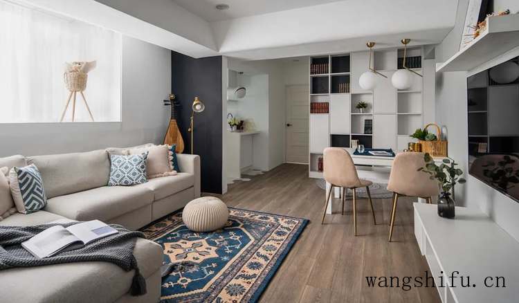 ​65㎡改造出3室2厅+小书房，清爽的北欧风，堪称小户型装修典范 旧房翻新 第10张 ​65㎡改造出3室2厅+小书房，清爽的北欧风，堪称小户型装修典范 旧房翻新 粉刷匠第10张