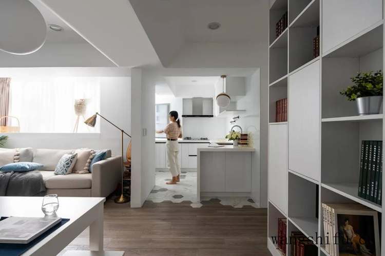 ​65㎡改造出3室2厅+小书房，清爽的北欧风，堪称小户型装修典范 旧房翻新 第13张 ​65㎡改造出3室2厅+小书房，清爽的北欧风，堪称小户型装修典范 旧房翻新 粉刷匠第13张