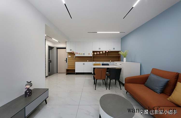 花15W装修65平新房，效果很漂亮，无主灯的设计显得很时尚 旧房翻新 第5张 花15W装修65平新房，效果很漂亮，无主灯的设计显得很时尚 旧房翻新 粉刷匠第5张