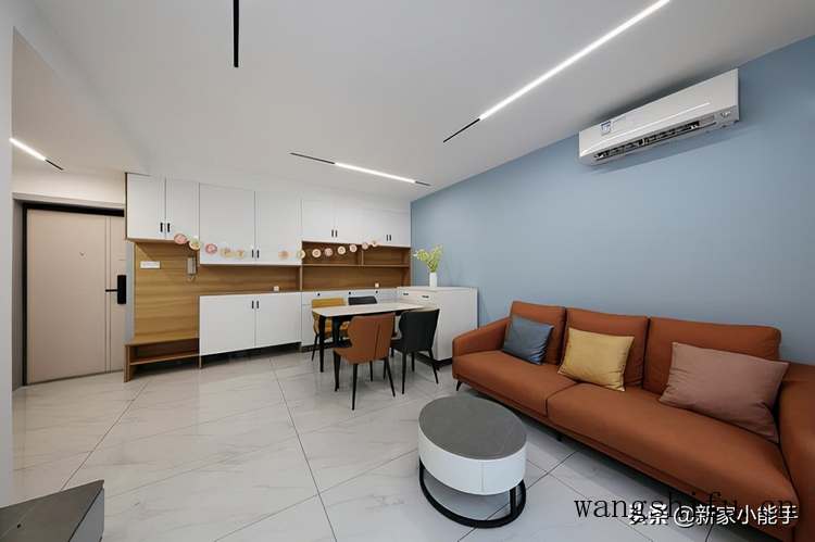 花15W装修65平新房，效果很漂亮，无主灯的设计显得很时尚 旧房翻新 第4张 花15W装修65平新房，效果很漂亮，无主灯的设计显得很时尚 旧房翻新 粉刷匠第4张