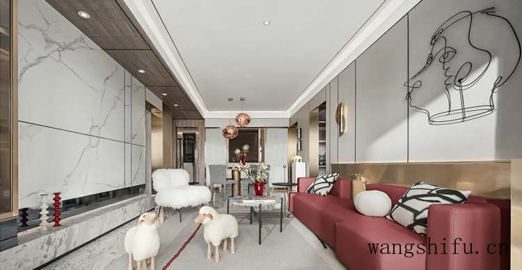 70㎡现代轻奢，时尚华丽的设计，低调温馨好高级 旧房翻新 第2张 70㎡现代轻奢，时尚华丽的设计，低调温馨好高级 旧房翻新 粉刷匠第2张