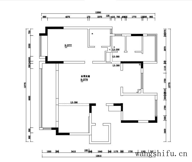135㎡的真实案例，告诉你养老房要装中式风，20万就能给老人体面 旧房翻新 第3张 135㎡的真实案例，告诉你养老房要装中式风，20万就能给老人体面 旧房翻新 粉刷匠第3张