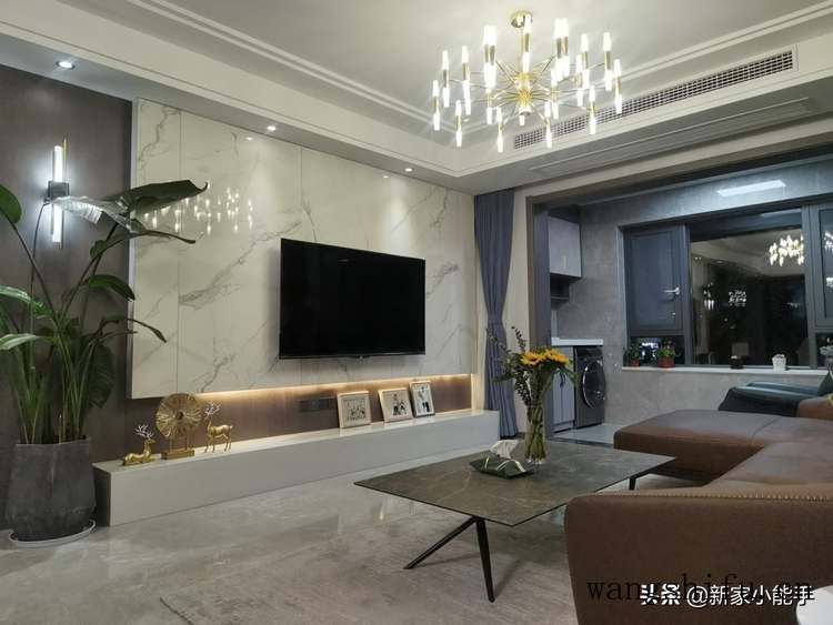 133平新房，装修花了42万，全屋轻奢又大气，一家人幸福入住（63平米新房装修）