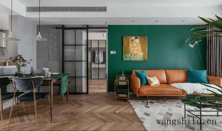 80㎡二房，花5W爆改成浪漫轻奢风的一居室，实用性更强，颜值更高（轻奢风格两室效果图）