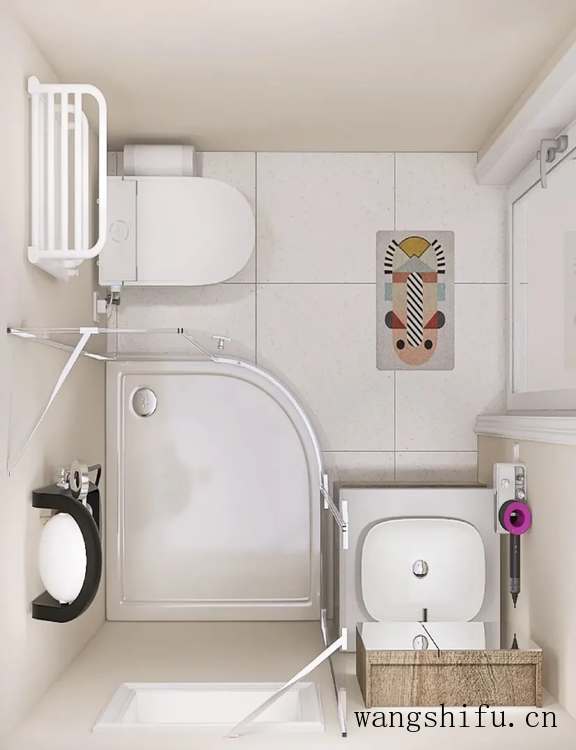 小卫生间注定憋屈？网友：我家才2㎡这么装真好用