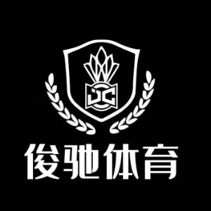 俊驰体育羽毛球培训机构标识