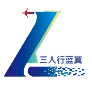 济南三人行蓝翼空乘服表教育机构标识