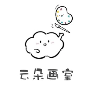云朵画室儿童美学馆机构标识