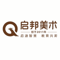 启邦国际美术教育机构标识