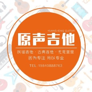 大连原声吉他机构标识