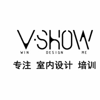 威海V.SHOW室内设计培训中心机构标识